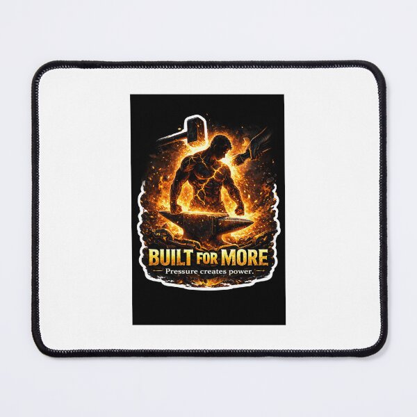 Item preview, Built For More – Pressure Creates Power | Discipline & Mental Toughness Sticker designed and sold by Wander Pop Studio.