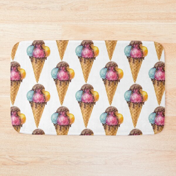 Item preview, Ice Cream Cone Chocolate Drip Colorful Dessert Aesthetic Art designed and sold by AlisaArtDecor.