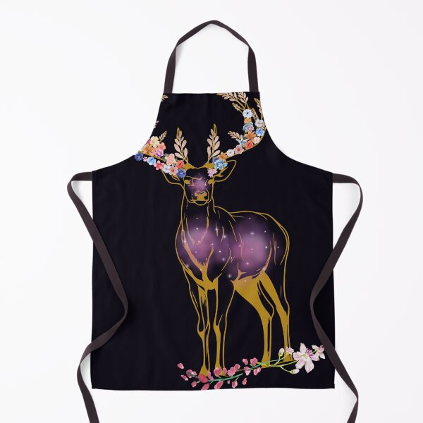 Item preview, Mystical Galaxy Stag: Gilded Floral Celestial Deer designed and sold by Diseño que alegran tu día.