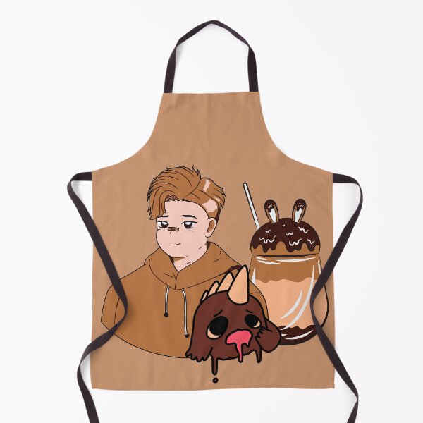 Item preview, Anime Boy in Brown Hoodie with Rabbit Milkshake and Melting Monster designed and sold by Kanniax.