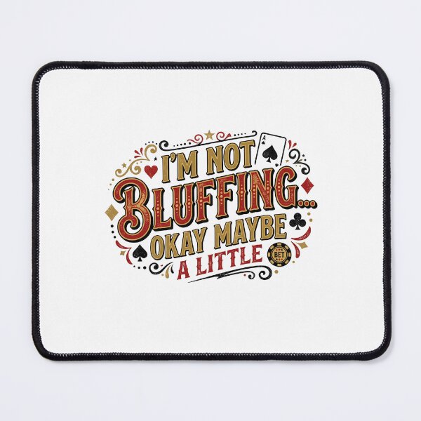 Item preview, I'm Not Bluffing Okay Maybe A Little Funny Poker Humor T-Shirt designed and sold by Egyptian king ⭐⭐⭐⭐⭐.