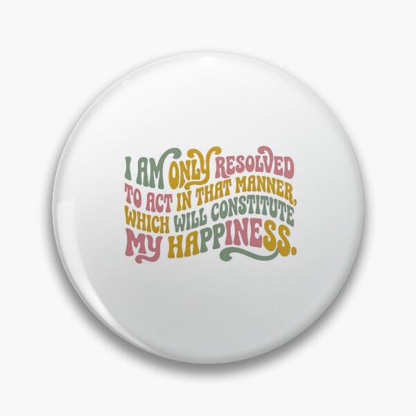 Item preview, Constitute My Happiness Elizabeth Bennet Retro Pride and Prejudice designed and sold by Fenay Designs.