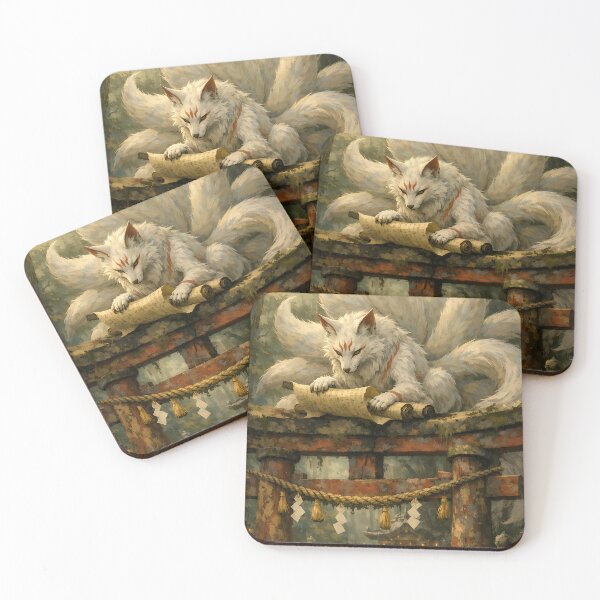Item preview, Shrine Guardian's Wisdom - Japanese Kitsune Fox  designed and sold by bapupa.