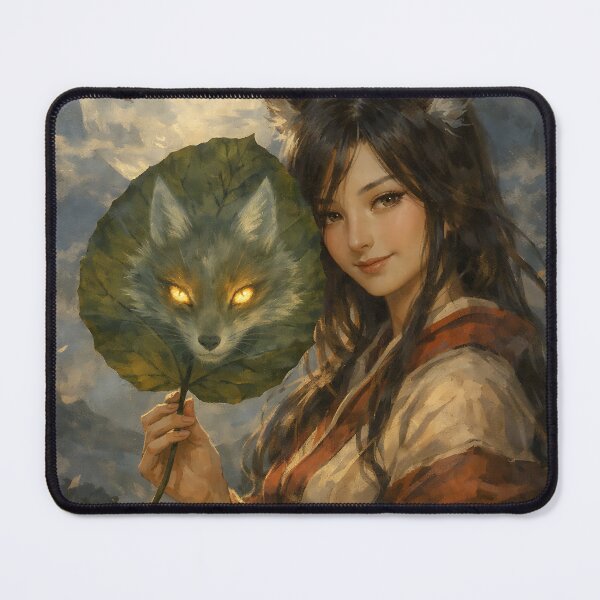 Item preview, The Shape-Shifter's Trick - Japanese Kitsune Fox designed and sold by bapupa.