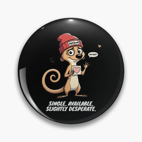 Item preview, Funny Single Meerkat Retro 90s Cartoon Desperate Love designed and sold by mAXiBoOM.