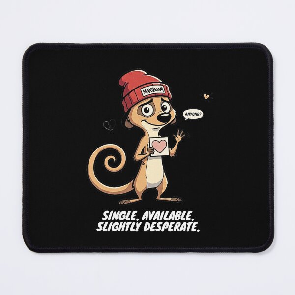 Item preview, Funny Single Meerkat Retro 90s Cartoon Desperate Love designed and sold by mAXiBoOM.