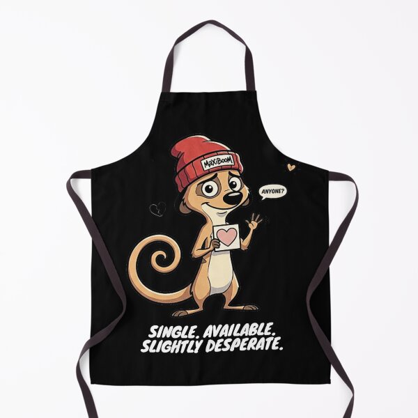 Item preview, Funny Single Meerkat Retro 90s Cartoon Desperate Love designed and sold by mAXiBoOM.
