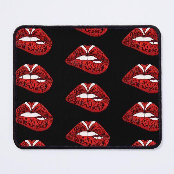 Item preview, Red Lips Sink Ships designed and sold by RockabunnyShop.