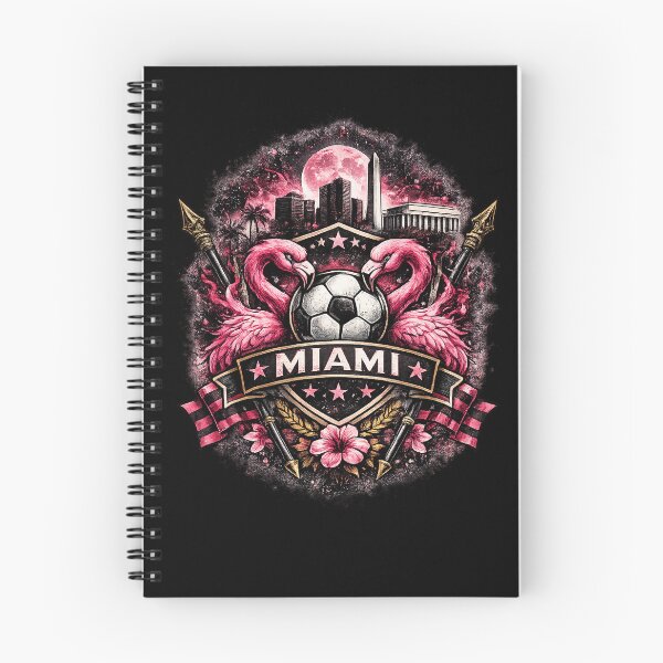 Item preview, Miami Football Crest Design – Flamingo Soccer Artwork, Pink City Skyline Graphic, Miami Fan Apparel, USA Sports Crest Design designed and sold by GarnerSupplyCo.