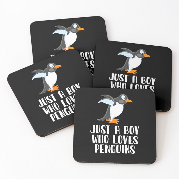 Item preview, Just A Boy Who Loves Penguins  designed and sold by CosmoKitsch.