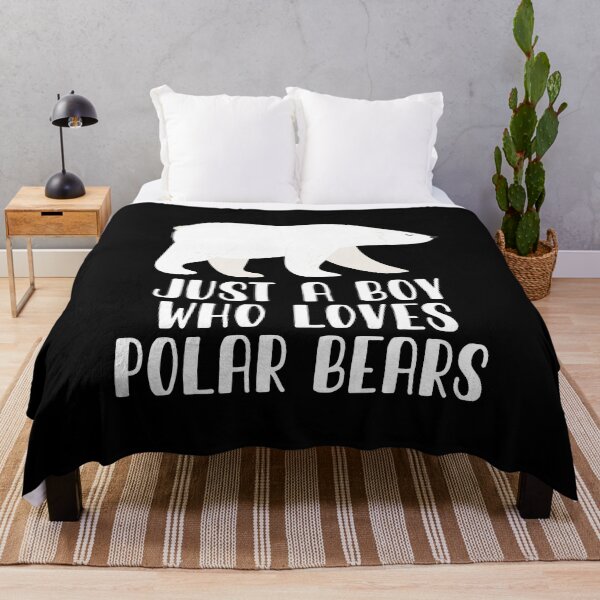 Item preview, Just A Boy Who Loves Polar Bears designed and sold by CosmoKitsch.