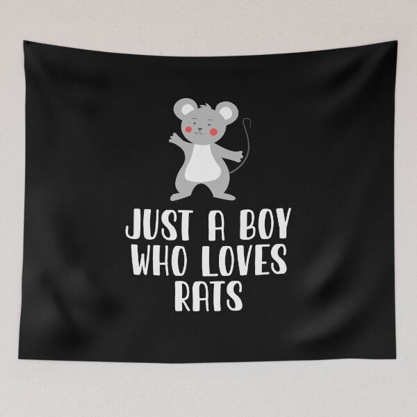 Item preview, Just A Boy Who Loves Rats  designed and sold by CosmoKitsch.