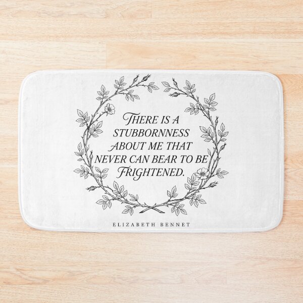 Item preview, Stubbornness About Me Elizabeth Bennet Quote Pride and Prejudice designed and sold by Fenay Designs.