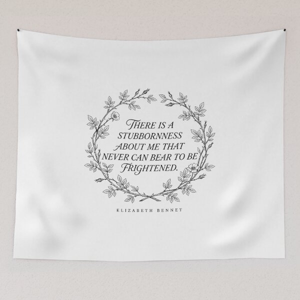 Item preview, Stubbornness About Me Elizabeth Bennet Quote Pride and Prejudice designed and sold by Fenay Designs.