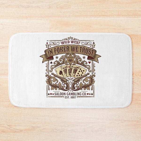 Item preview, In Poker We Trust Vintage Western Saloon Card Game T-Shirt designed and sold by Egyptian king ⭐⭐⭐⭐⭐.