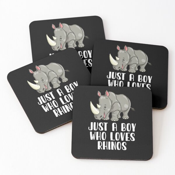 Item preview, Just A Boy Who Loves Rhinos  designed and sold by CosmoKitsch.