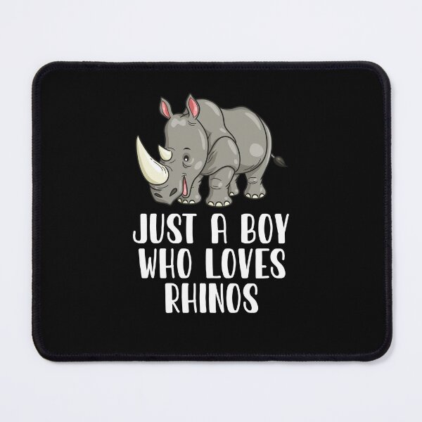 Item preview, Just A Boy Who Loves Rhinos designed and sold by CosmoKitsch.