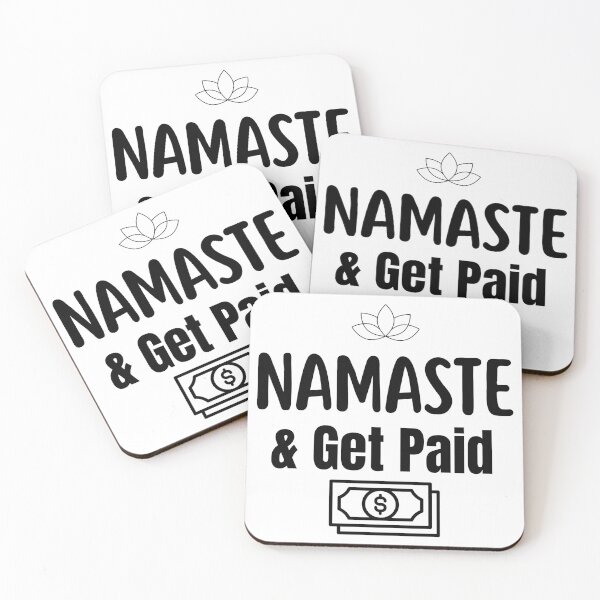Item preview, Namaste and Get Paid - Funny Yoga & Business Hustle designed and sold by WortStudio.
