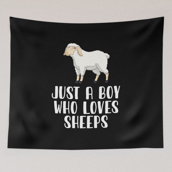 Item preview, Just A Boy Who Loves Sheeps  designed and sold by CosmoKitsch.