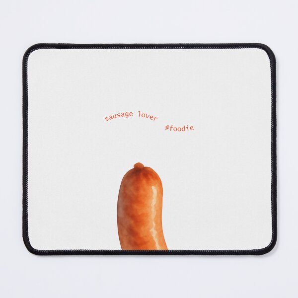 Artikelvorschau, Wurstliebhaber #Foodie – Minimalistisches Wurstillustrationsdesign entworfen und verkauft von Peachito Lab.