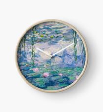 Water Lilies Claude Monet Fine Art Clock