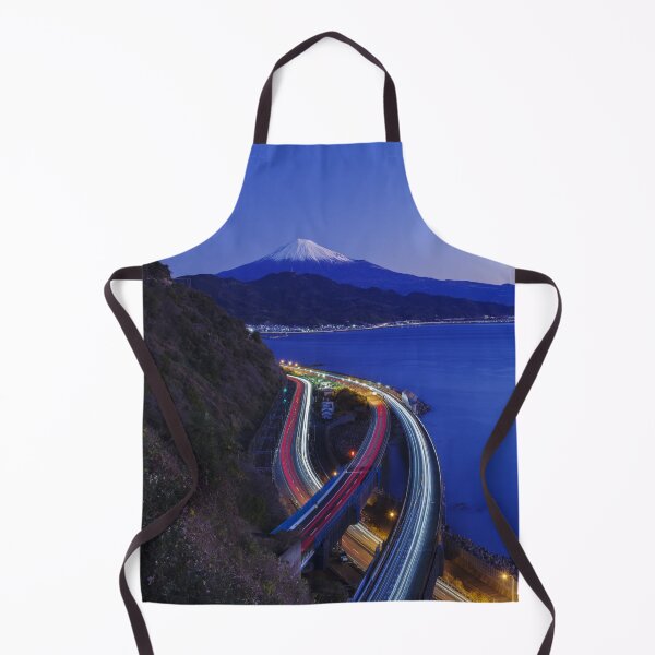 Item preview, Mount Fuji at Blue Hour with Light Trails from Satta-Toge Pass, Shizuoka, Japan designed and sold by Pix4Japan.