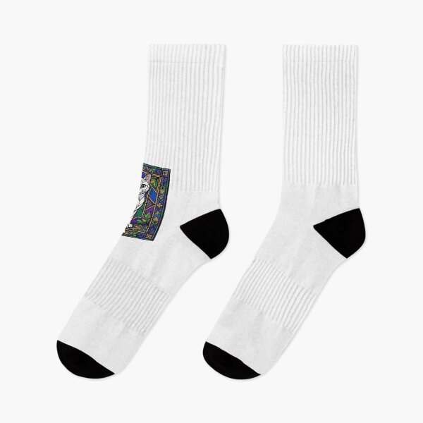 Item preview, Colorful Stained Glass Cute White Cat Art Aesthetic T-Shirt designed and sold by Egyptian king ⭐⭐⭐⭐⭐.