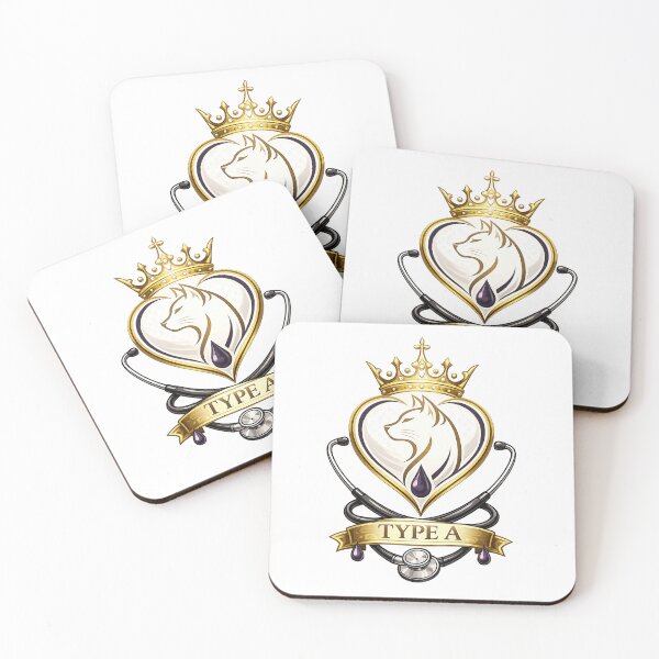 Item preview, Cat Blood Type A = Elegant Veterinary Crown Desing designed and sold by Indefix.