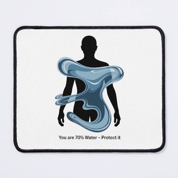 Item preview, Connected by Water Human Nature Ecosystem Art designed and sold by Nuvoro Eco Awareness.