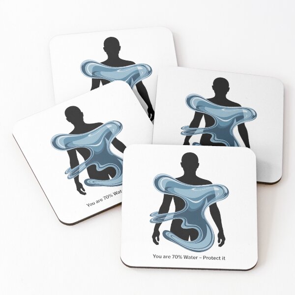Item preview, Connected by Water Human Nature Ecosystem Art designed and sold by Nuvoro Eco Awareness.