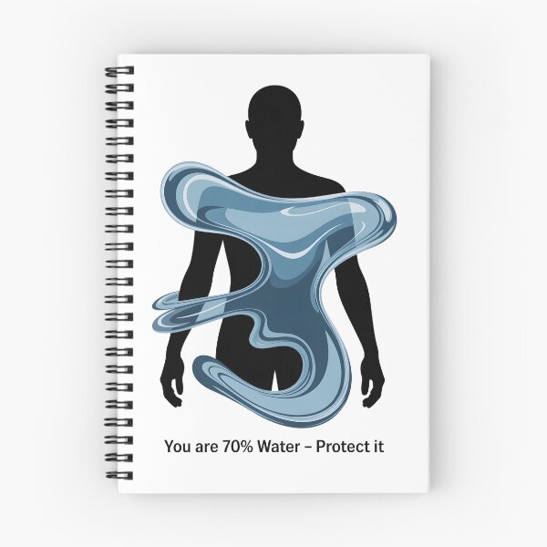 Item preview, Connected by Water Human Nature Ecosystem Art designed and sold by Nuvoro Eco Awareness.