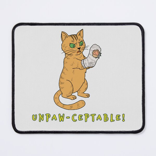 Item preview, Angry Ginger Cat with Ripped Green Sock Illustration designed and sold by LeshanArt.