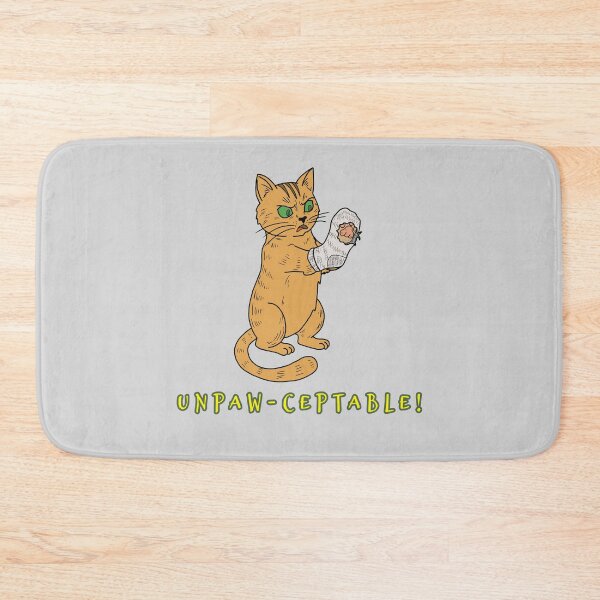 Item preview, Angry Ginger Cat with Ripped Green Sock Illustration  designed and sold by LeshanArt.