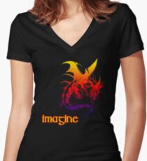 imagine dragons Women's Fitted V-Neck T-Shirt