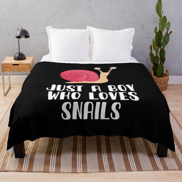 Item preview, Just A Boy Who Loves Snails designed and sold by CosmoKitsch.