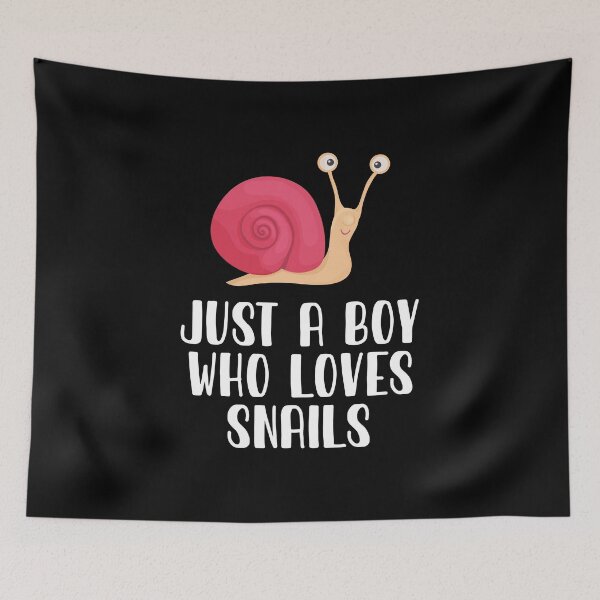 Item preview, Just A Boy Who Loves Snails  designed and sold by CosmoKitsch.