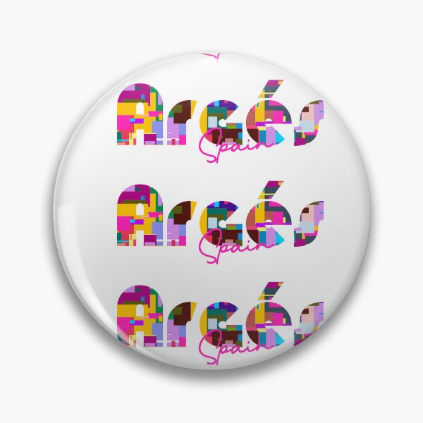 Item preview, Argés, Spain, Vibrant Abstract City Typography Art designed and sold by Wanderful-roads.