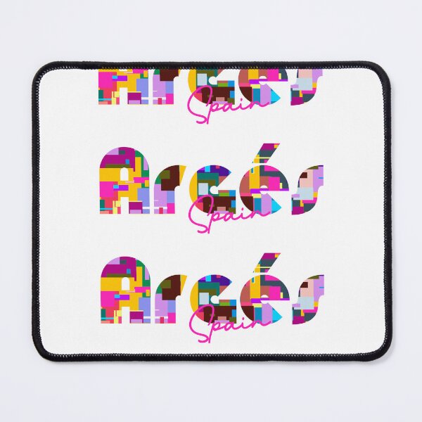 Item preview, Argés, Spain, Vibrant Abstract City Typography Art designed and sold by Wanderful-roads.