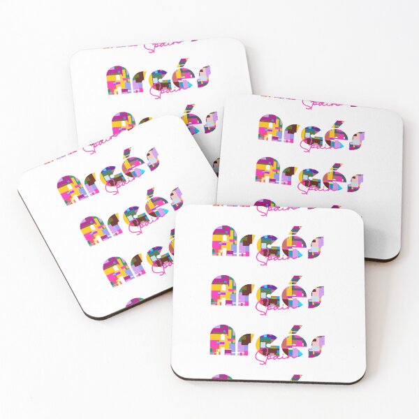 Item preview, Argés, Spain, Vibrant Abstract City Typography Art designed and sold by Wanderful-roads.