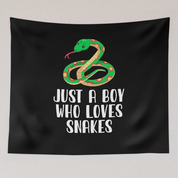 Item preview, Just A Boy Who Loves Snakes  designed and sold by CosmoKitsch.