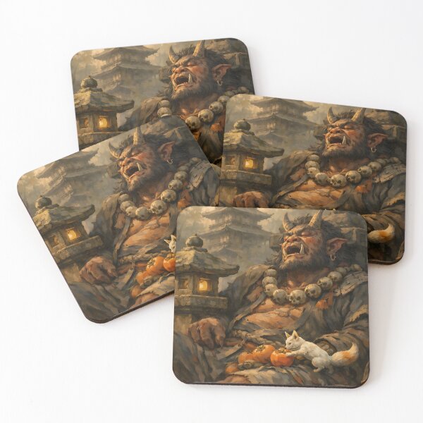 Item preview, Temple Guardian’s Sleep - Japanese Oni Demon designed and sold by bapupa.