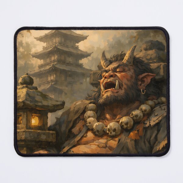 Item preview, Temple Guardian’s Sleep - Japanese Oni Demon designed and sold by bapupa.