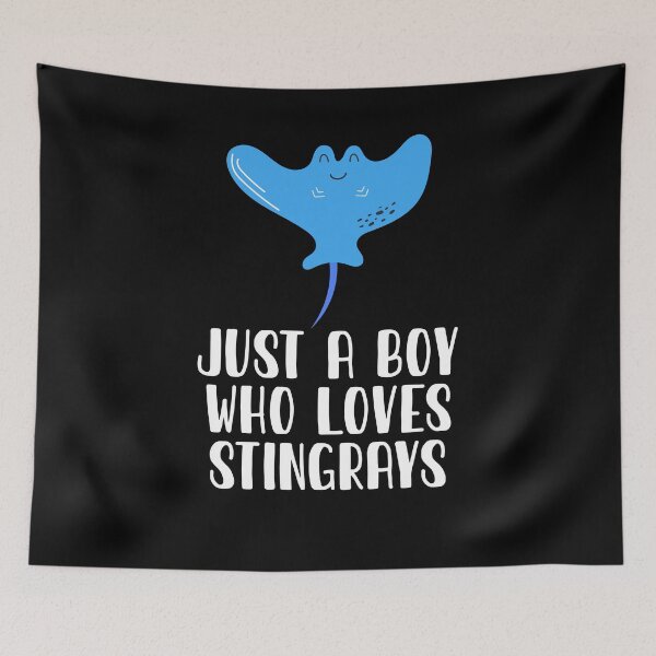 Item preview, Just A Boy Who Loves Stingrays  designed and sold by CosmoKitsch.