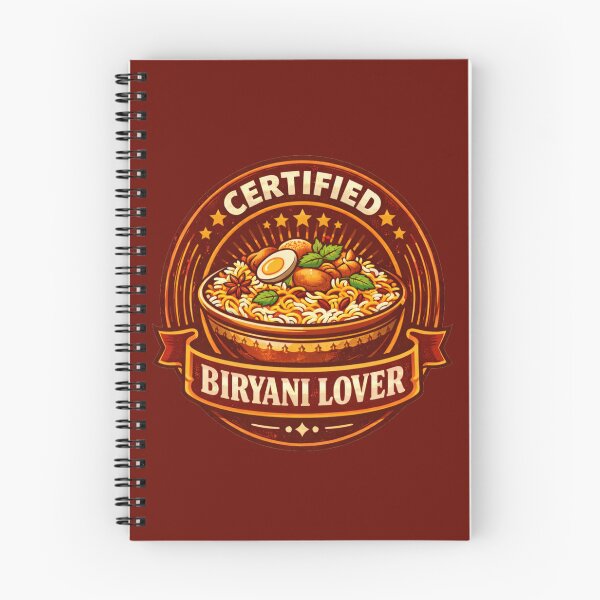 Item preview, Certified Biryani Lover | Vintage Badge Indian Food Design | Funny Biryani Lover Gift Idea designed and sold by Globalcitytees.