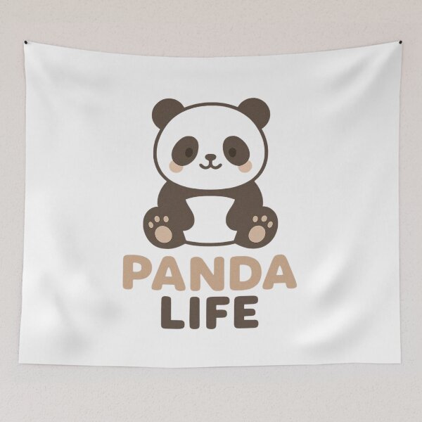 Item preview, Panda Life Cute Minimal Design designed and sold by echoink-studio.