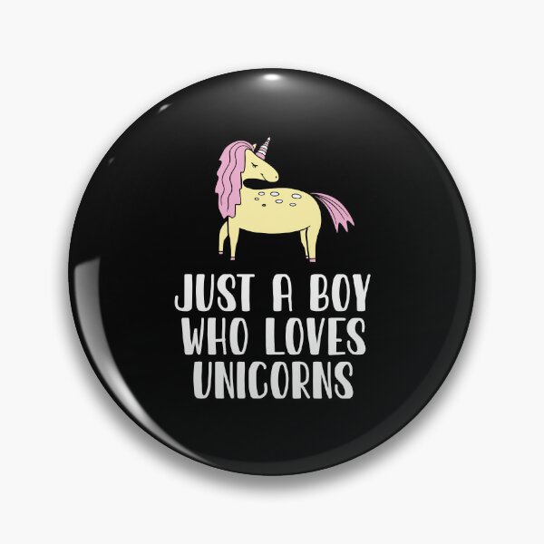 Item preview, Just A Boy Who Loves Unicorns  designed and sold by CosmoKitsch.