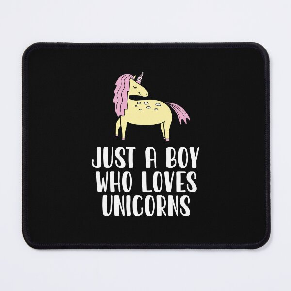 Item preview, Just A Boy Who Loves Unicorns  designed and sold by CosmoKitsch.