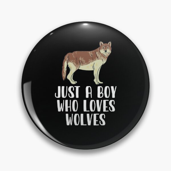 Item preview, Just A Boy Who Loves Wolves  designed and sold by CosmoKitsch.