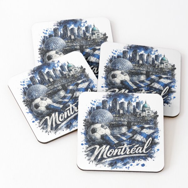 Item preview, Montreal Soccer Skyline Design – Blue City Football Artwork, Montreal Fan Apparel, Urban Sports Graphic, Canada Soccer Design designed and sold by GarnerSupplyCo.