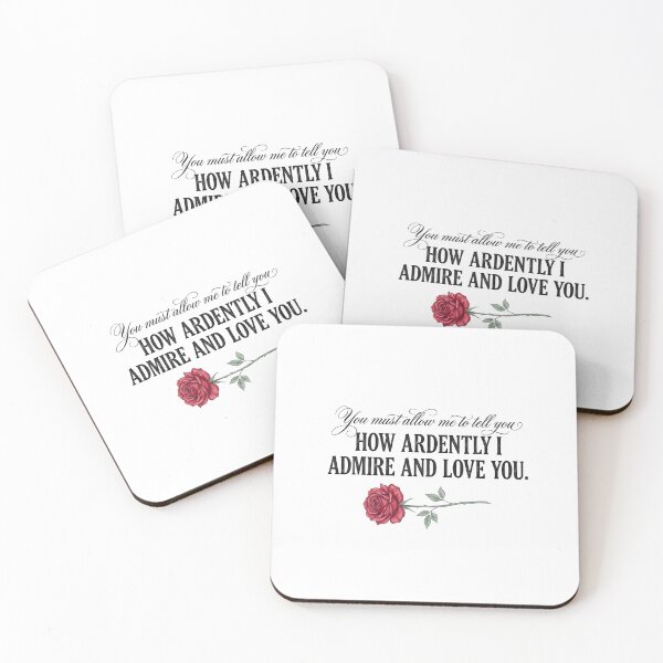 Item preview, How Ardently I Admire And Love You Mr Darcy Rose Pride and Prejudice designed and sold by Fenay Designs.